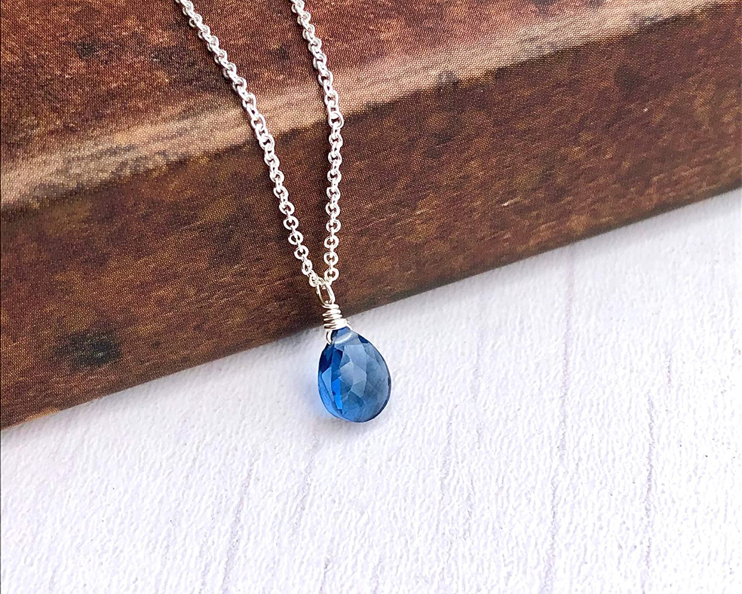 Beaded Blue Sapphire Necklace | Buy Birthstone Necklaces | STAC Fine  Jewellery