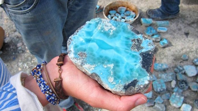 Blue Larimar Stones