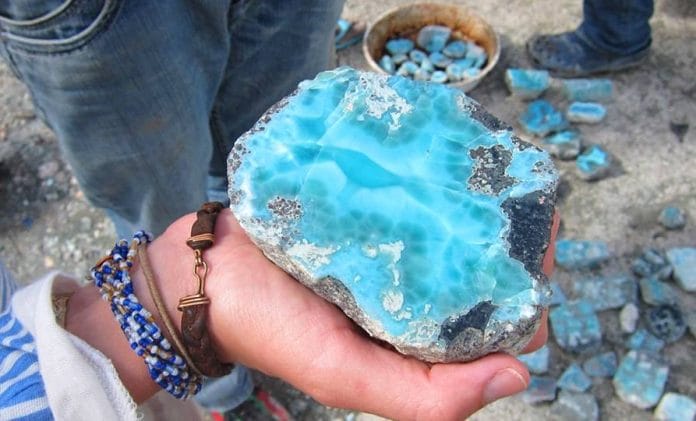 Blue Larimar Stones