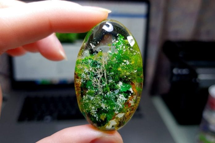 Moss Lodolite Crystals