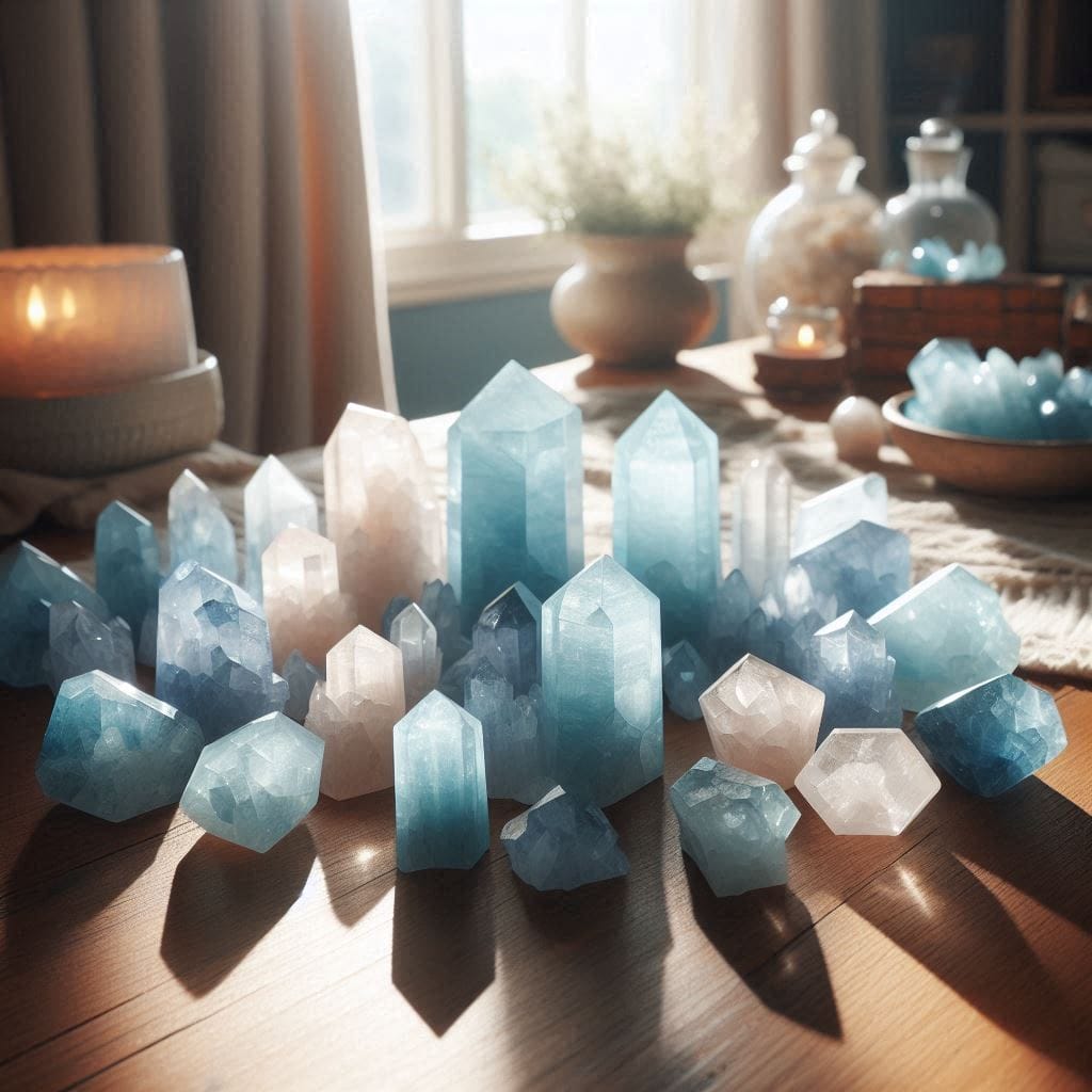 Blue Celestite Crystal