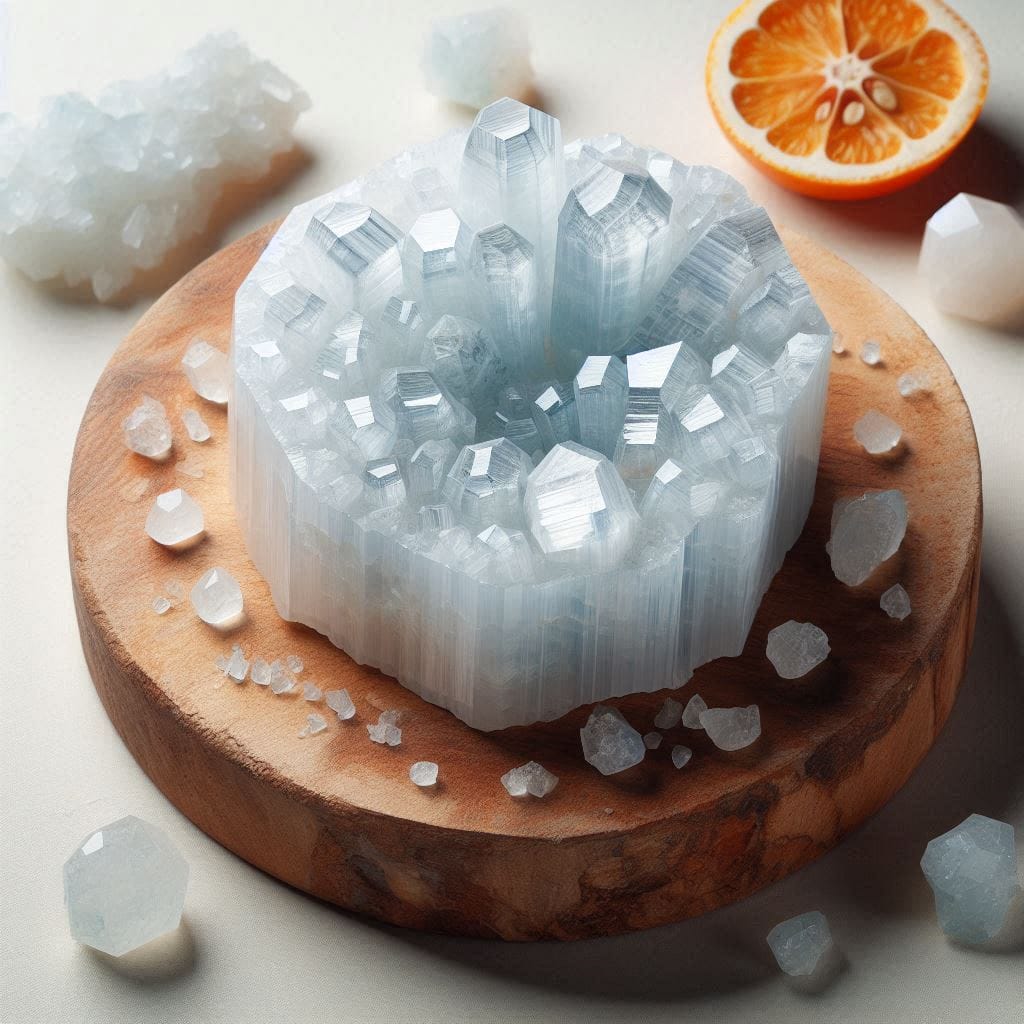 Unveiling the Cosmic Crystal Celestite