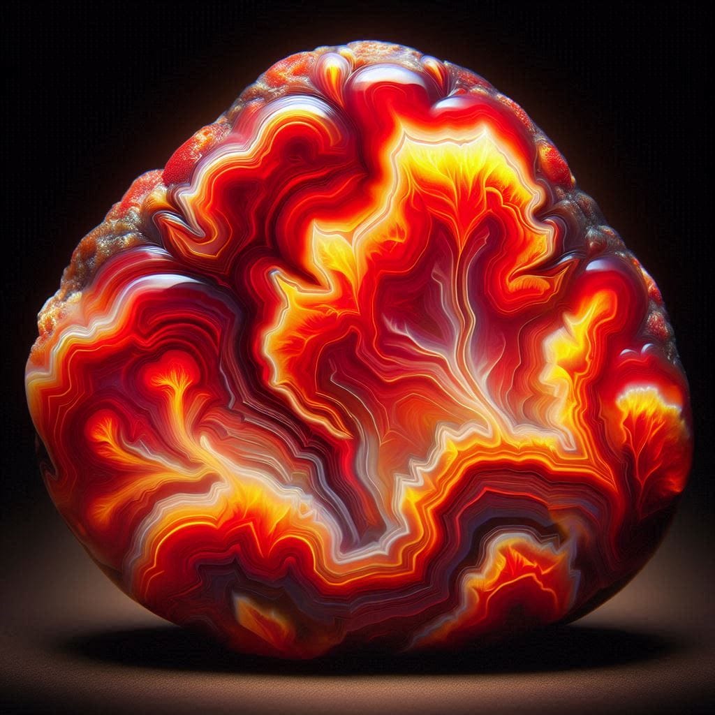 make an image of Slaughter Mountain Fire Agate