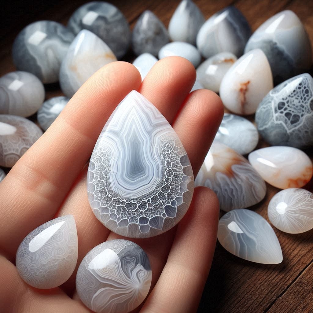 white lace agate
