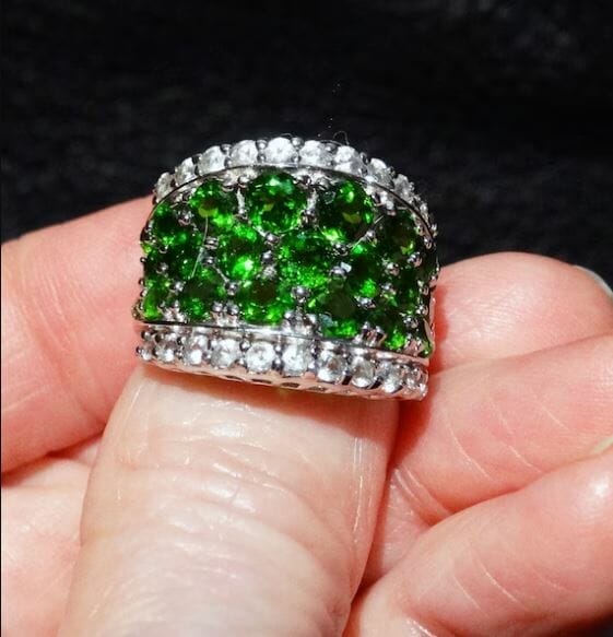 Siberian Chrome Diopside Ring