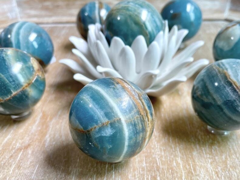 Lemurian Aquatine Calcite home decor 