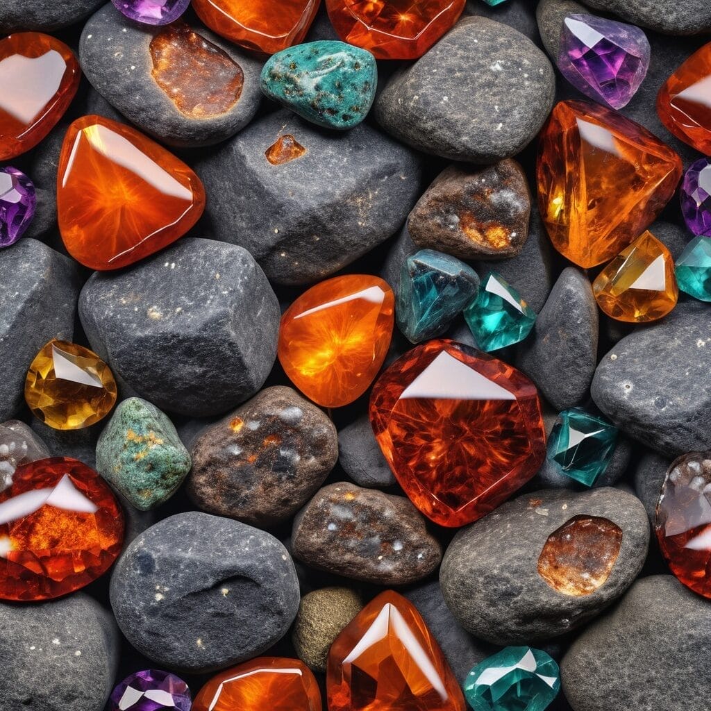 Gems Formed in Magmas and Volcanic Rocks