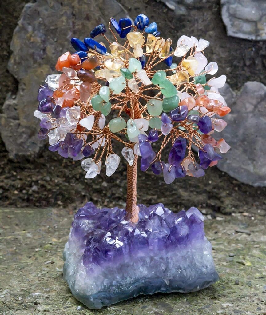 Natural Amethyst Crystal Tree Gemstone