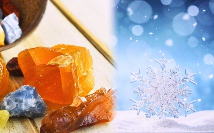 winter solstice crystals celebration