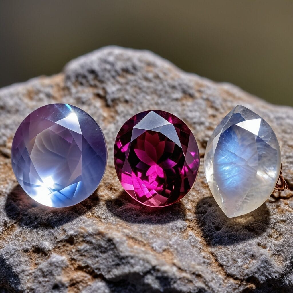 Moonstone and Alexandrite