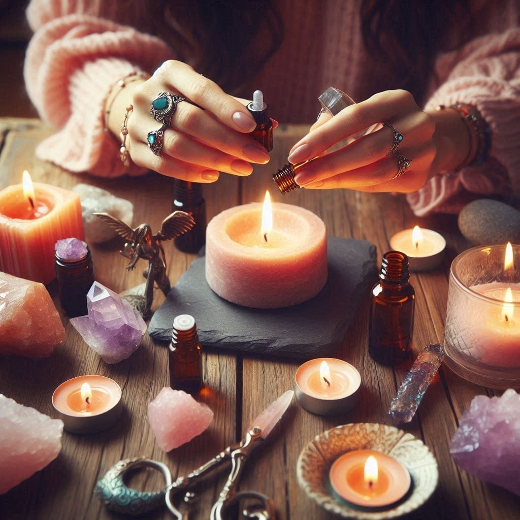 Creating a Crystal and Essential Oil Ritual