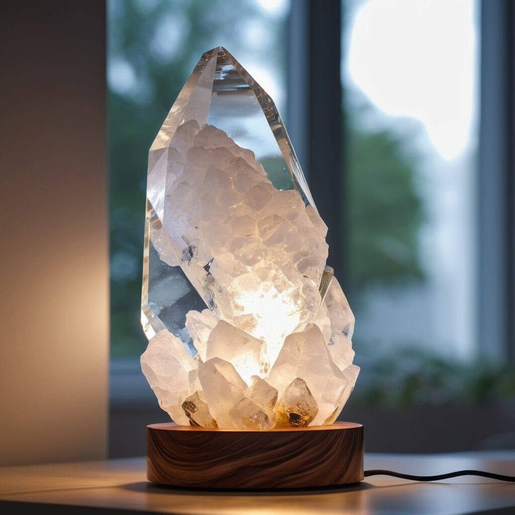 Decorate With The Different Crystals For Office Desk