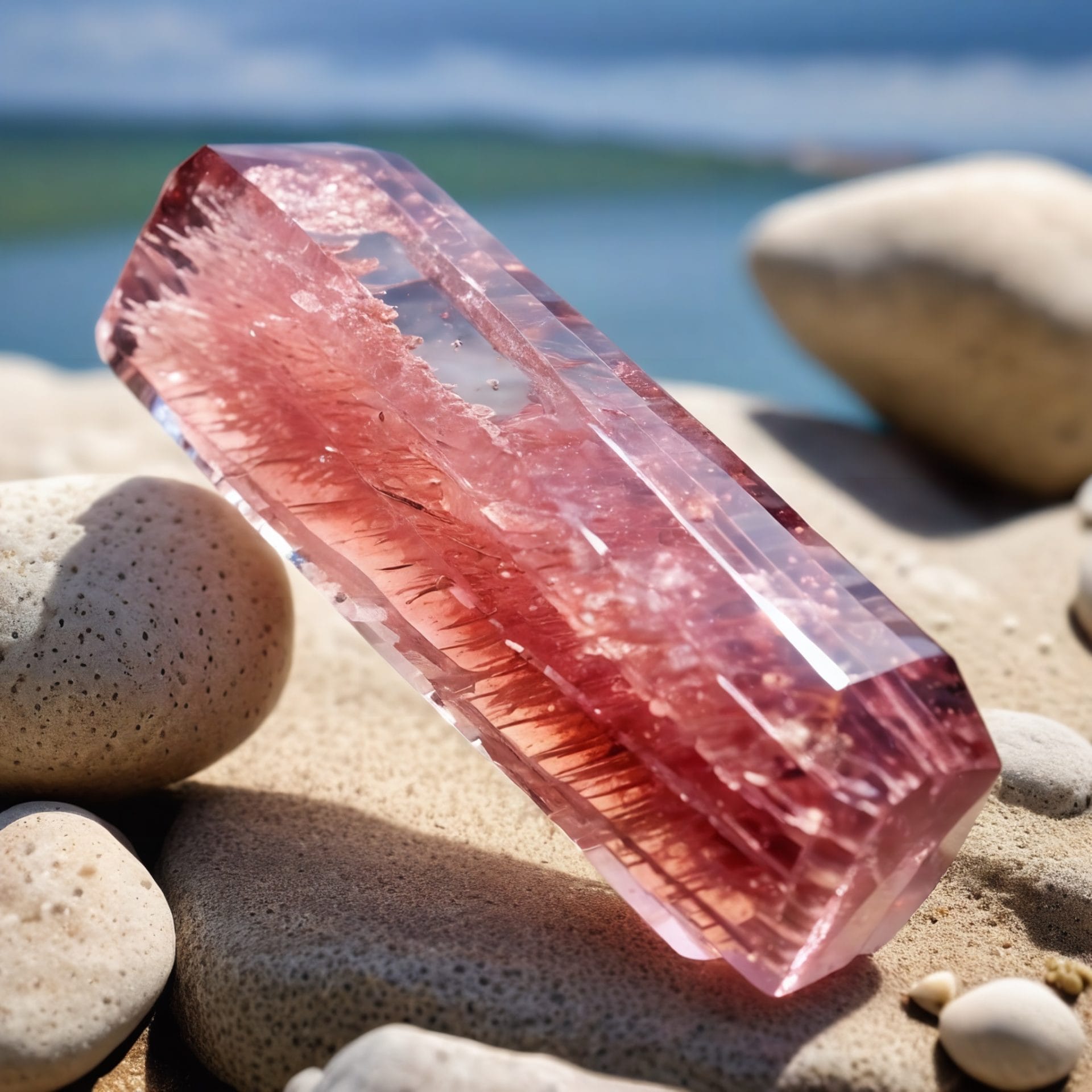 Banded Strawberry Quartz
