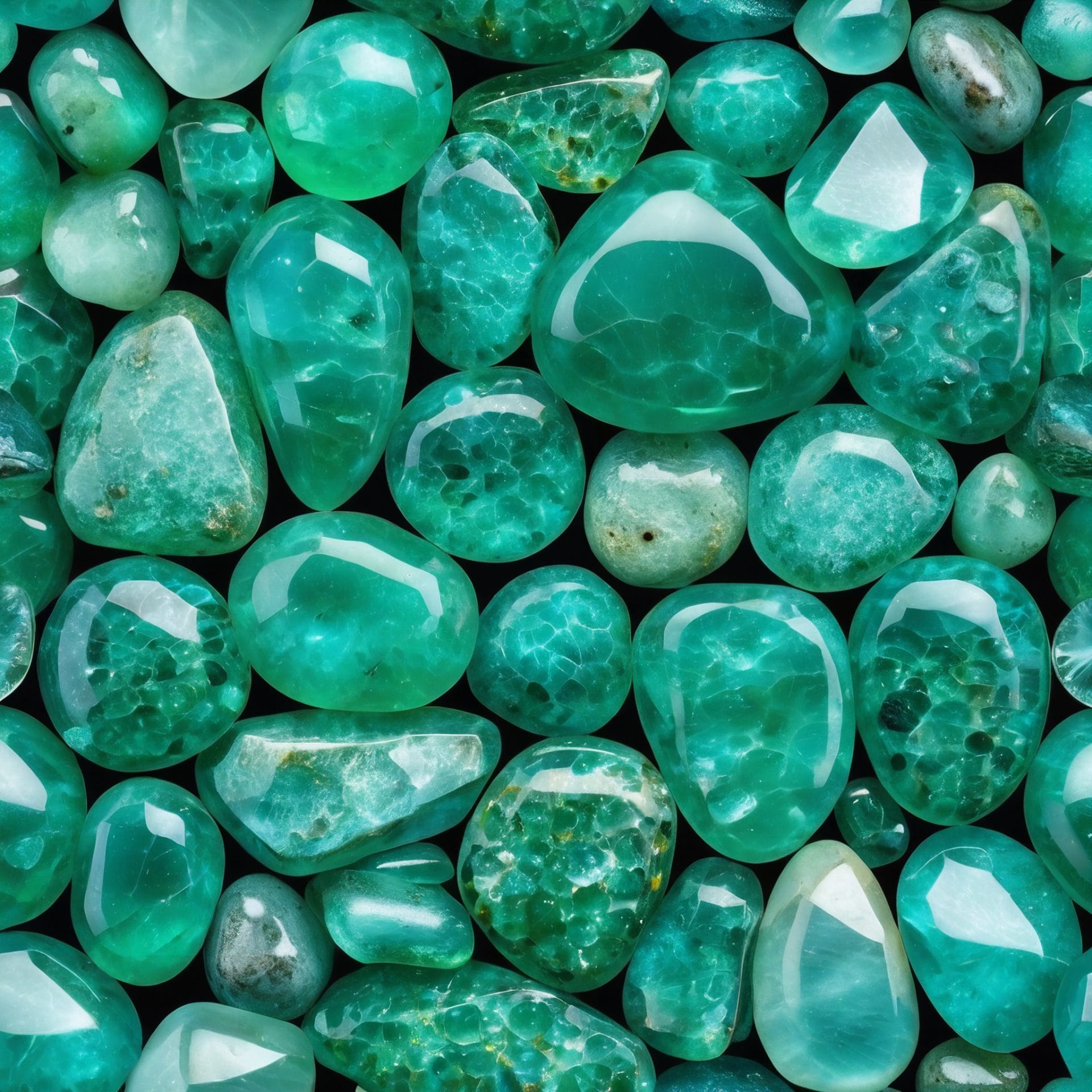Green Apatite Crystals