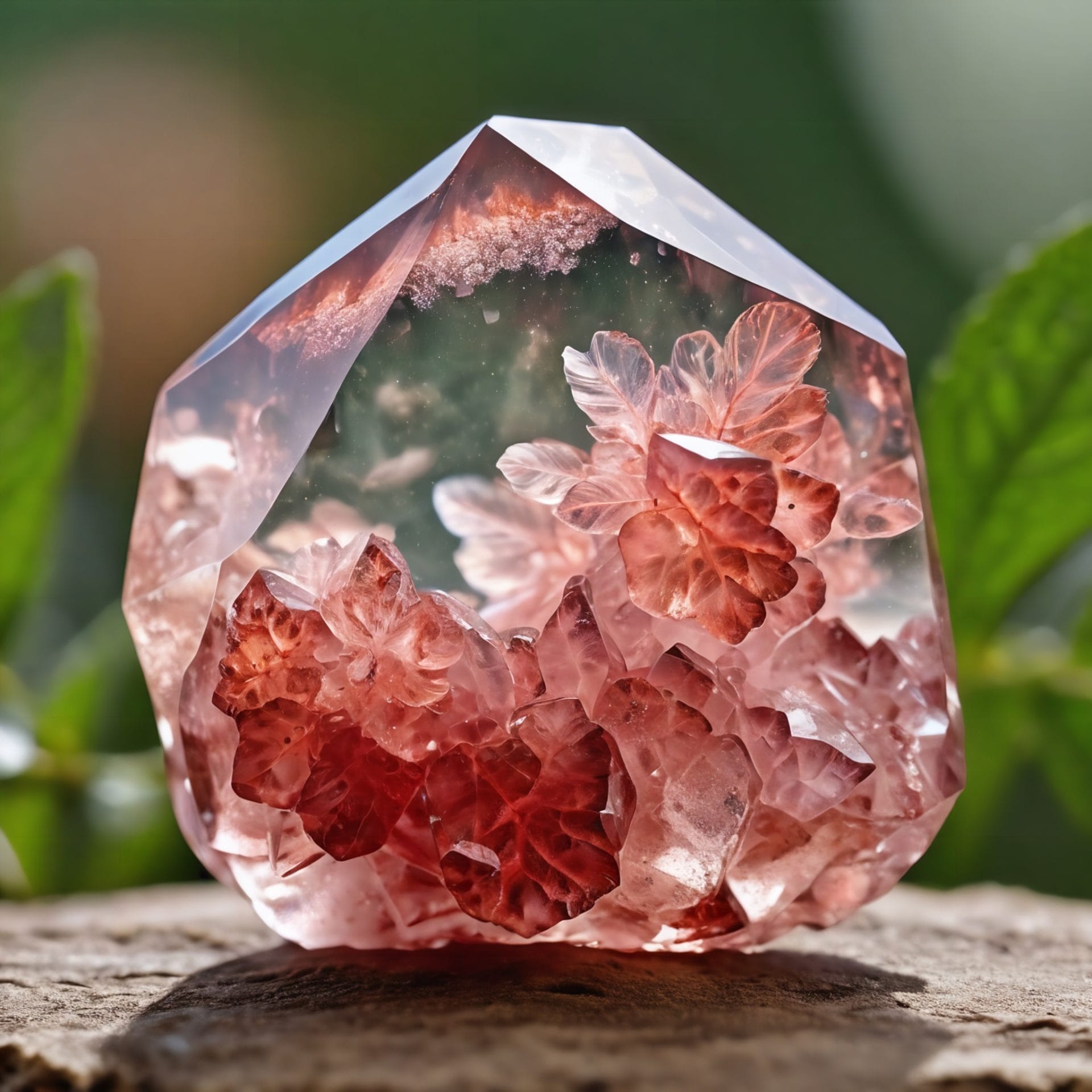 Phantom Strawberry Quartz
