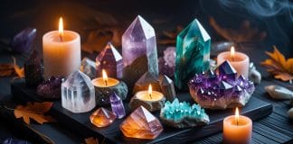 halloween samhain spiritual crystals