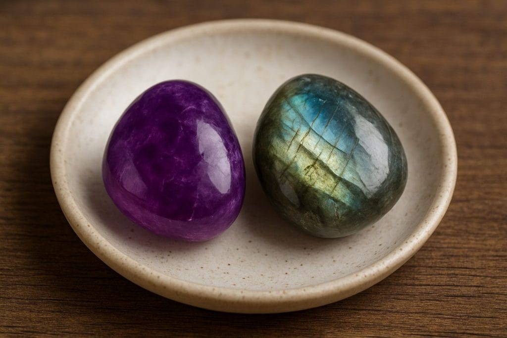 Amethyst and Labradorite