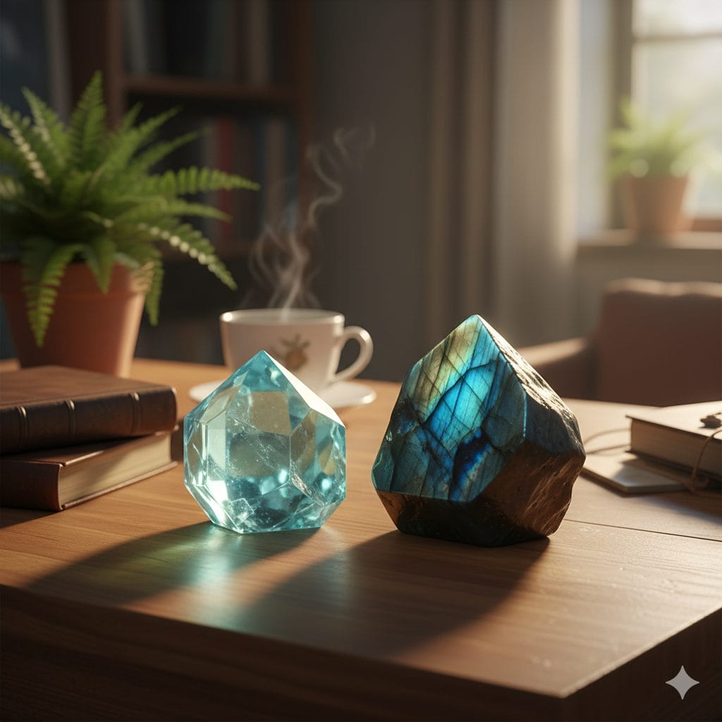 Life Path 5 Aquamarine and Labradorite