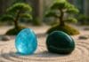 Aquamarine and Bloodstone for Pisces Aries Season