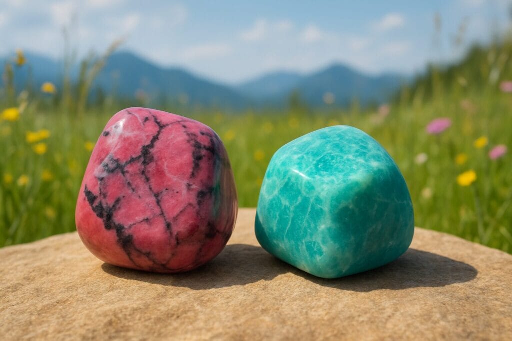 Life Path 6 Rhodonite and Amazonite