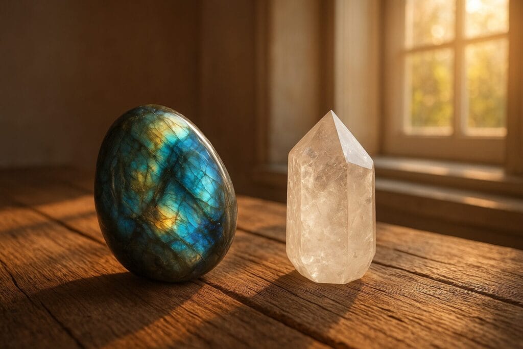 Life Path 9 Labradorite and Clear Quartz