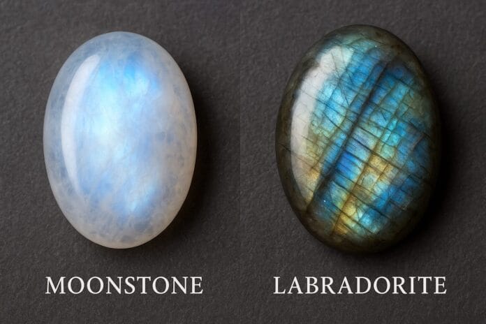 Moonstone vs Labradorite Moonstone vs Labradorite