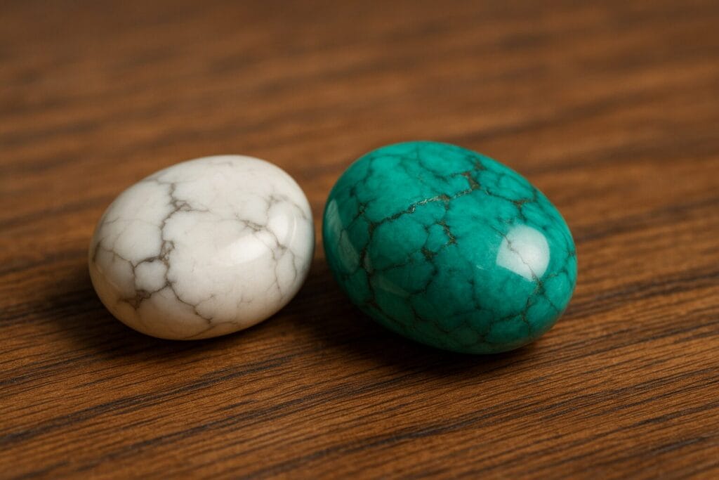 Key Differences Howlite vs Turquoise
